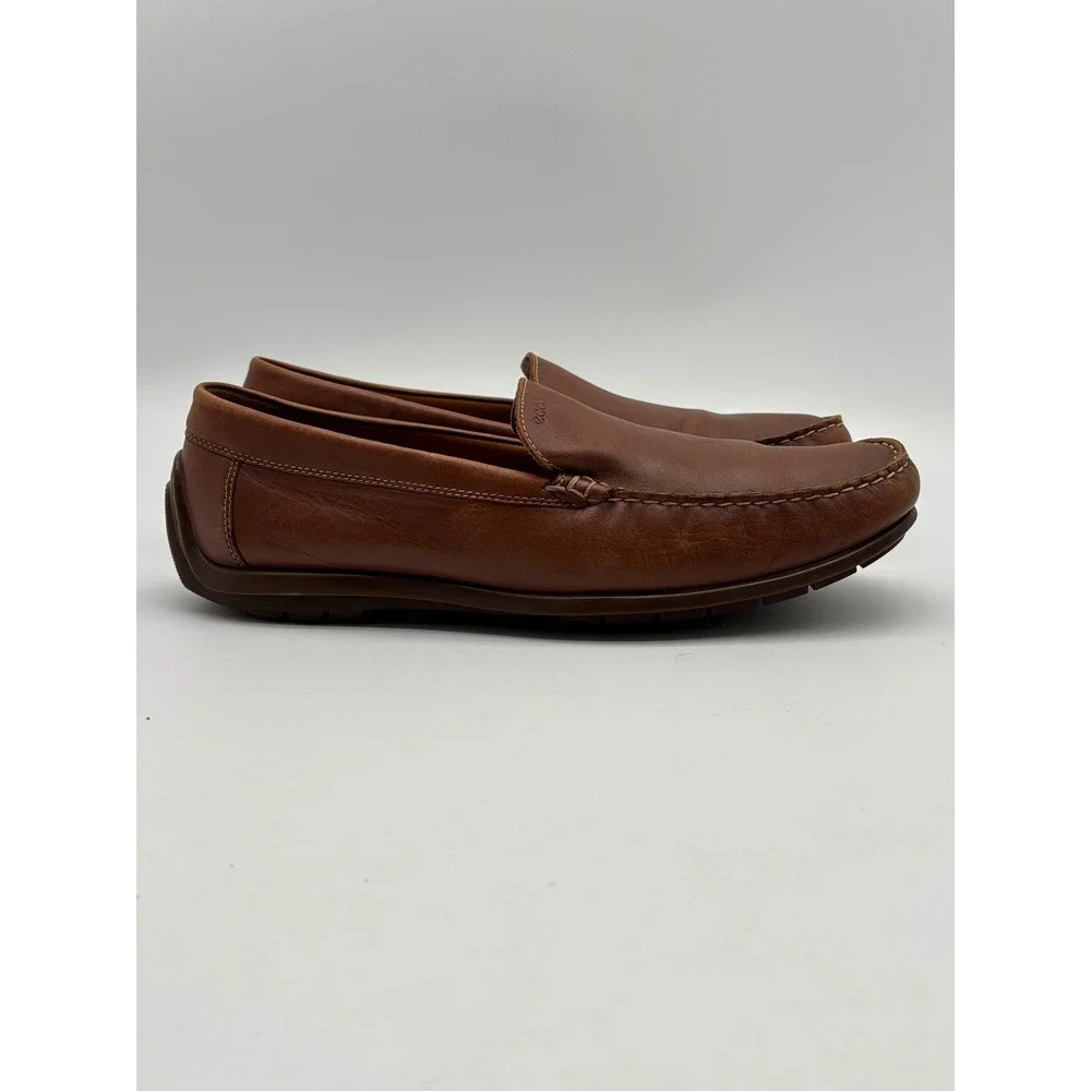 ECCO Mens Classic Moc 2.0 Brown Leather Driving Loafers Shoes Size 45 US 11-11.5